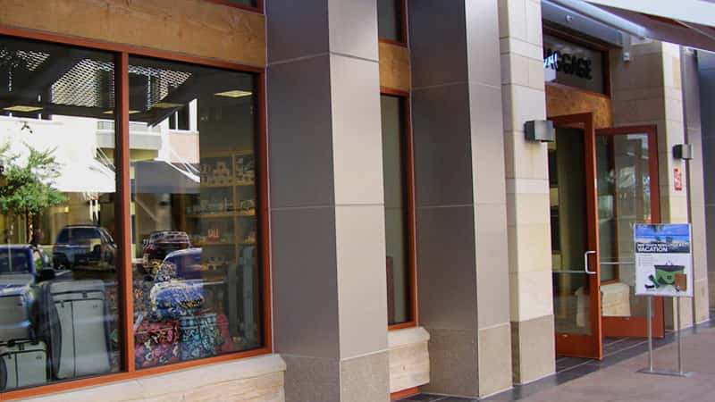 Painted and Anodized Metal Storefront